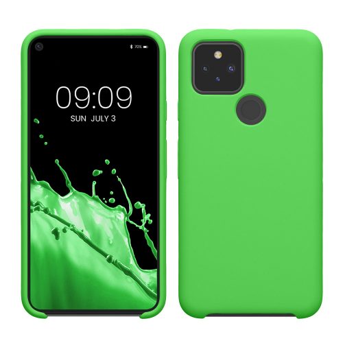 Kwmobile tok Google Pixel 5 telefonhoz, zöld, szilikon, KWM0000122K033C