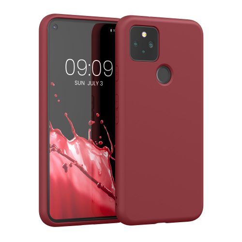 Kwmobile tok Google Pixel 5 telefonhoz, sötét rózsaszín, szilikon, KWM0000125G019C