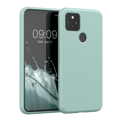 Kwmobile tok Google Pixel 5 telefonhoz, világoszöld, szilikon, KWM0000125G020C