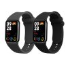 2 db Kwmobile szíj készlet Xiaomi Mi Band 8 Pro készülékhez, fekete/szürke, szilikon, KWM0000250D001C