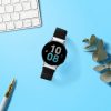 Kwmobile szíj Samsung Galaxy Watch 5/Galaxy Watch 5 Pro/Galaxy Watch 4 készülékhez, fekete, nylon, KWM0000250H001C