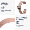 Kwmobile szíj Fitbit Luxe-hoz, világos rózsaszín, nylon, KWM0000250J001C