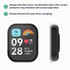 2 db Kwmobile komplett burkolat Xiaomi Mi Band 8 Pro készülékhez, átlátszó/fekete, műanyag, KWM0000250O001C