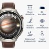 2 db Kwmobile védőfólia készlet Huawei Watch 4 Pro készülékhez, átlátszó/fekete, polimer, KWM0000250Q001C