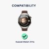 2 db Kwmobile védőfólia készlet Huawei Watch 4 Pro készülékhez, átlátszó/fekete, polimer, KWM0000250Q001C