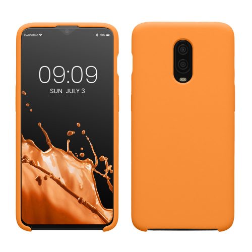 Kwmobile tok OnePlus 6T, narancs, szilikon, KWM000009BL033C