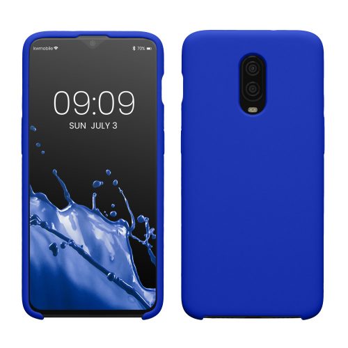 Kwmobile tok OnePlus 6T telefonhoz, kék, szilikon, KWM000009BL035C