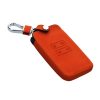 Kwmobile autókulcs fedél Renault 4 gombokhoz - Smart Key, narancssárga, ökológiai bőr, KWM0000100H010C