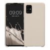 Kwmobile tok Samsung Galaxy A51, krémszínű, szilikon, KWM000010ZA051C