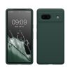 Kwmobile tok Google Pixel 7a telefonhoz, sötétzöld, szilikon, KWM000019YE035C