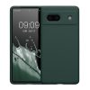 Kwmobile tok Google Pixel 7a telefonhoz, sötétzöld, szilikon, KWM000019YE035C