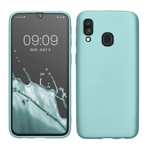 Kwmobile tok Samsung Galaxy A40 telefonhoz, világoszöld, szilikon, KWM000009ZW016C