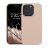 Kwmobile tok Apple iPhone 15 Pro készülékhez, krémszínű, szilikon, KWM000020CC014C