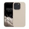 Kwmobile tok Apple iPhone 15 Pro Max készülékhez, krémszínű, szilikon, KWM000020CD012C