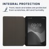 Kwmobile tok Samsung Galaxy Tab S9 FE, sötétszürke/fekete, textil, KWM000023QG001C