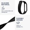 Kwmobile szíj Xiaomi Mi Smart Band 6/Mi Band 6 telefonhoz, fekete, szilikon, KWM0000250Y001C