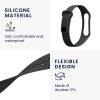 Kwmobile szíj Xiaomi Mi Band 4/Mi Band 3 telefonhoz, fekete, szilikon, KWM0000250Z001C