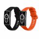 2 db Kwmobile szíj készlet Huawei Band 8-hoz, fekete/narancs, szilikon, KWM0000198N005C