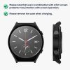 2db Kwmobile burkolat biztonsági üveggel Xiaomi Watch S1, fekete, műanyag, KWM000015ES004C