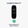 Kwmobile szíj Xiaomi Mi Band 6/Mi Band 5/Mi Band 4 készülékhez, fekete, szilikon, KWM0000182K004C