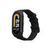 Kwmobile szíj Xiaomi Mi Band 8-hoz, fekete, szilikon, KWM0000252E001C