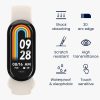 2 db Kwmobile védőfólia készlet Xiaomi Mi Band 8 telefonhoz, átlátszó/fekete, polimer, KWM0000252H001C