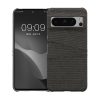 Kwmobile tok Google Pixel 8 Pro telefonhoz, szürke, textil, KWM0000209K002C