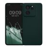 Kwmobile tok Xiaomi 13T/13T Pro-hoz, sötétzöld, szilikon, KWM000020IU002C