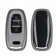 Kwmobile autókulcs fedél Audi 3 gombokhoz - Keyless Go, szürke/fekete, szilikon, KWM0000252N001C