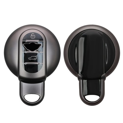 Kwmobile autókulcs fedél Mini 3 gombokhoz - Smart Key, szürke/fekete, szilikon, KWM0000252U001C