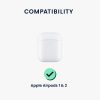 Kwmobile fejhallgató tok Apple Airpods 1/Airpods 2, fehér, szilikon, KWM0000253D001C