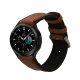 Kwmobile szíj Samsung Galaxy Watch 4/Galaxy Watch 4 Classic/Galaxy Watch 3 készülékhez, barna/fekete, természetes bőr, KWM0000253H001C