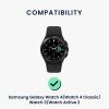 Kwmobile szíj Samsung Galaxy Watch 4/Galaxy Watch 4 Classic/Galaxy Watch 3 készülékhez, barna/fekete, természetes bőr, KWM0000253H001C