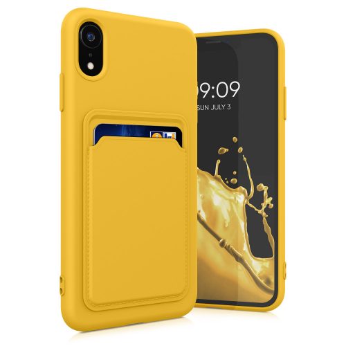 Kwmobile tok Apple iPhone XR, sárga, szilikon, KWM0000134H012C