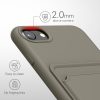 Kwmobile tok Apple iPhone 8/iPhone 7/iPhone SE 2 telefonokhoz, szürke, szilikon, KWM0000134I016C