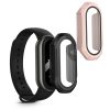 2 db Kwmobile tok készlet Xiaomi Mi Band 8 telefonhoz, fekete/rózsaszín, szilikon, KWM0000206E003C