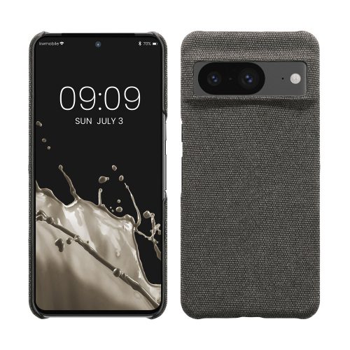 Kwmobile tok Google Pixel 8 telefonhoz, szürke, textil, KWM000020JB002C