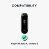 Kwmobile szíj Xiaomi Mi Band 4/Mi Band 3-hoz, fehér, szilikon, KWM0000253P001C