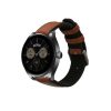 Kwmobile szíj Huawei Watch GT 4-hez (46 mm)/órarügyek, barna/fekete, természetes bőr, KWM0000253S001C