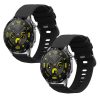 2 db Kwmobile szíj készlet Huawei Watch GT 4-hez (46 mm), fekete, szilikon, KWM0000254A002C