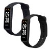 2 db Kwmobile szíj készlet Xiaomi Smart Band 8 Active készülékhez, fekete/sötétkék, szilikon, KWM0000254C001C