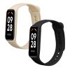 2 db Kwmobile szíj készlet Xiaomi Smart Band 8 Active-hoz, fekete/bézs, szilikon, KWM0000254C002C