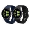 Garmin vivoactive 5/Active 5-höz, fekete/sötétkék, szilikon szilikon, KWM0000254E001C, 2 db Kwmobile szíj készlet