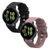 2 db Kwmobile pánt készlet Garmin vivoactive 5/Active 5-höz, fekete/lila, szilikon, KWM0000254E002C