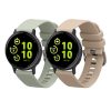 2 db Kwmobile pánt készlet Garmin vivoactive 5/Active 5-höz, zöld/krém, szilikon, KWM0000254E003C