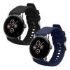 db Kwmobile szíj készlet Google Pixel Watch 2/Pixel órához, fekete/sötétkék, szilikon, KWM0000254I001C