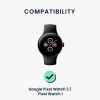 db Kwmobile szíj készlet Google Pixel Watch 2/Pixel órához, fekete/sötétkék, szilikon, KWM0000254I001C