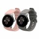 2 db Kwmobile szíj készlet Google Pixel Watch 2/Pixel órához, többszínű/rózsaszín, szilikon, KWM0000254I002C