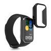 2 db Kwmobile komplett burkolat a Xiaomi Smart Band 8 Active/Redmi Band 2 készülékhez, átlátszó/fekete, műanyag, KWM0000254Q002C