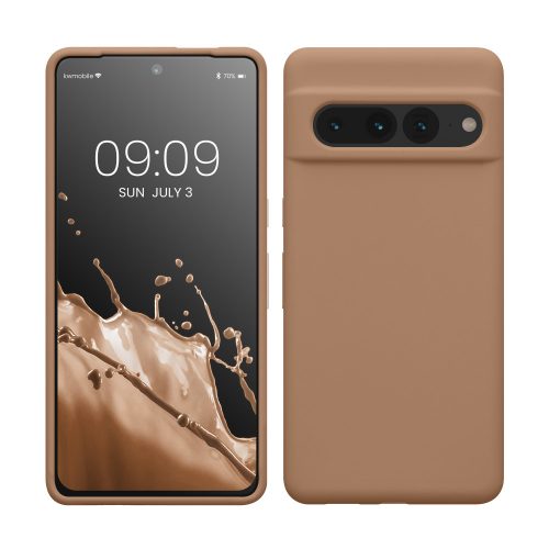 Kwmobile tok Google Pixel 7 Pro telefonhoz, krémszínű, szilikon, KWM0000171J036C